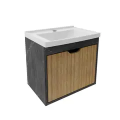 TECNOMOBILI - Mueble Baño Mármol Lunar/Almendra 44.6x38.4x30.3 cm