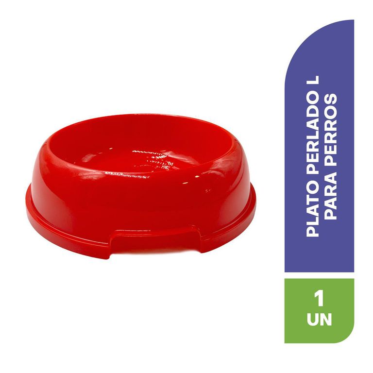 Plato para perros perlado tamaño L