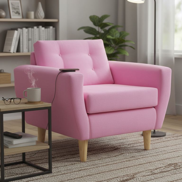Sillón 1 cuerpo BOTE 1C 95x80x83 cm Rosado