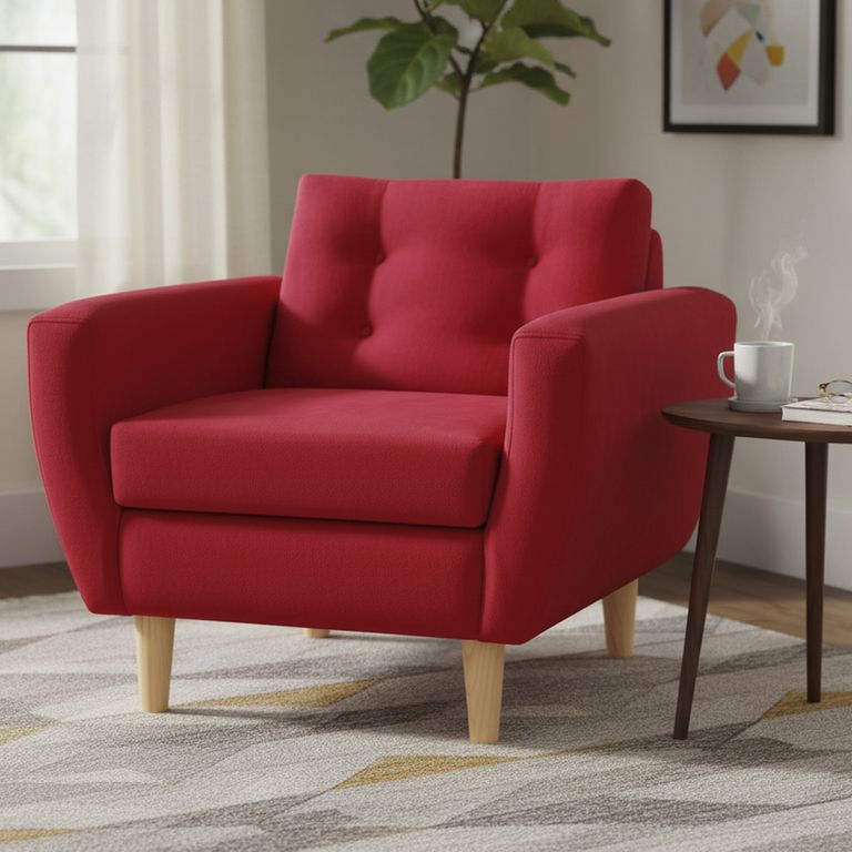 Sillón 1 cuerpo BOTE 1C 95x80x83 cm Rojo