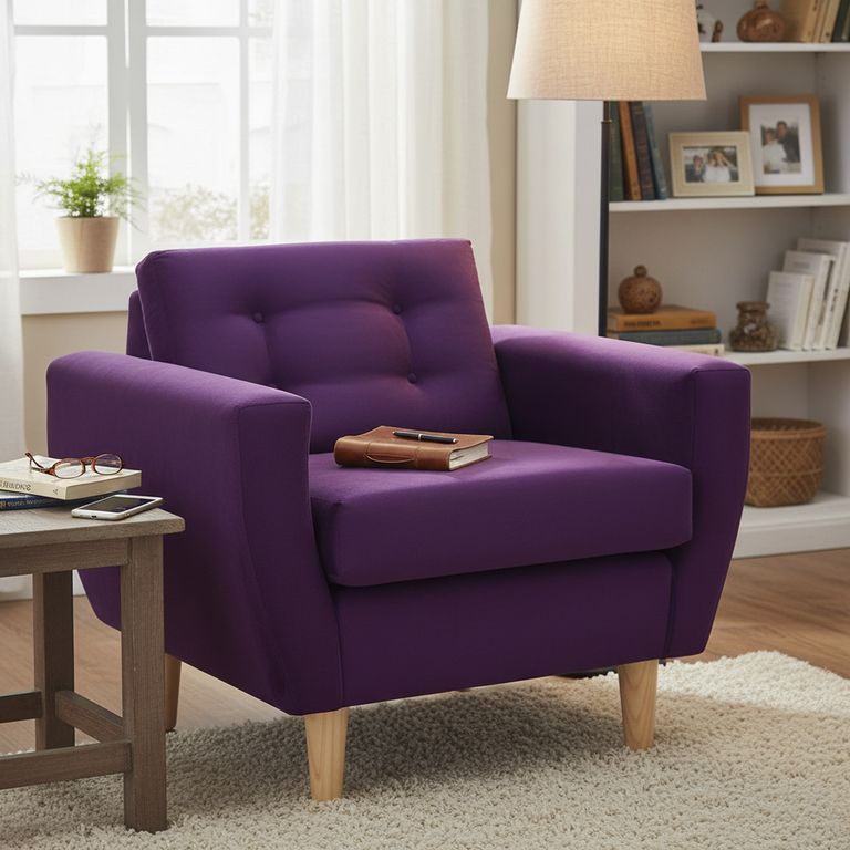 Sillón 1 cuerpo BOTE 1C 95x80x83 cm Morado