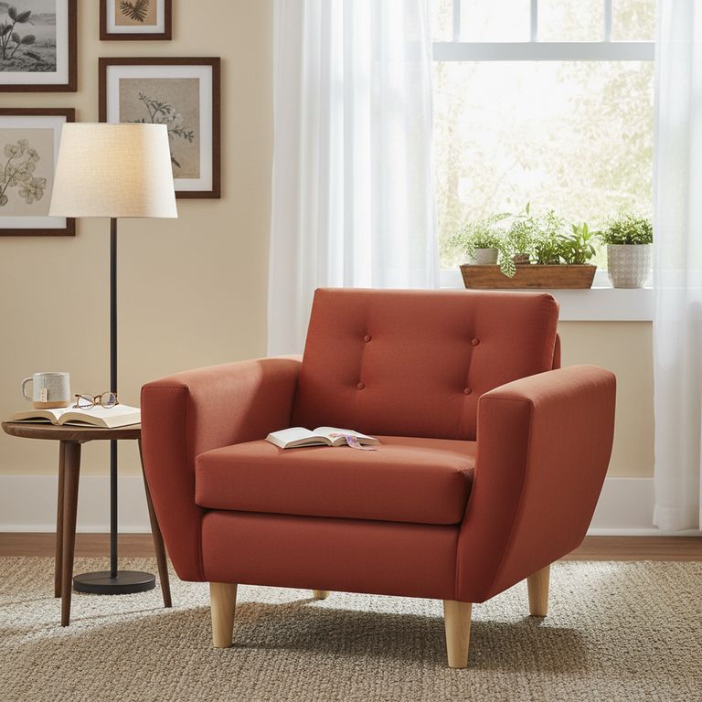 Sillón 1 cuerpo BOTE 1C 95x80x83 cm Naranjo