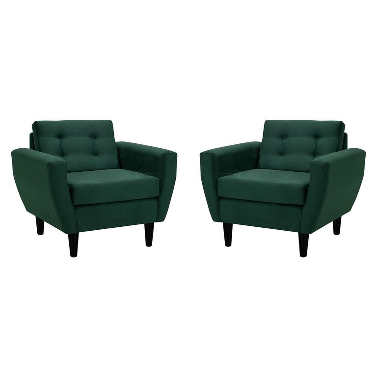 Set de 2 sillones 1 cuerpo BOTE 1C 95x80x83 cm Verde