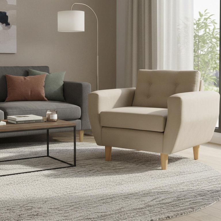 Sillón 1 cuerpo BOTE 1C 95x80x83 cm Beige
