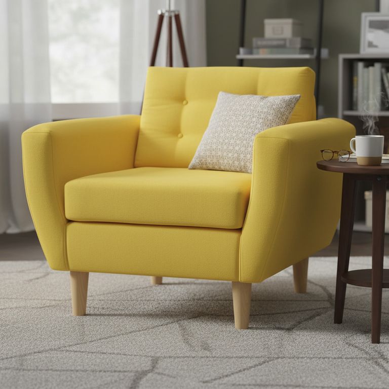 Sillón 1 cuerpo BOTE 1C 95x80x83 cm Amarillo