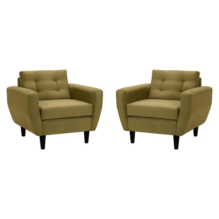 Set de 2 sillones 1 cuerpo BOTE 1C 95x80x83 cm Verde
