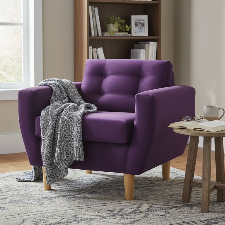 Sillón 1 cuerpo BOTE 1C 95x80x83 cm Morado