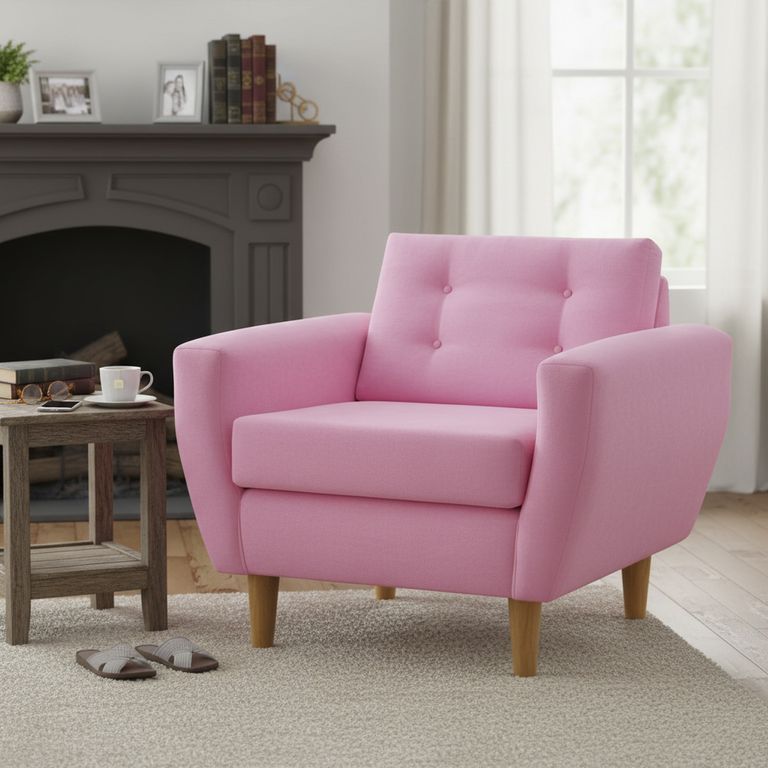 Sillón 1 cuerpo BOTE 1C 95x80x83 cm Rosado