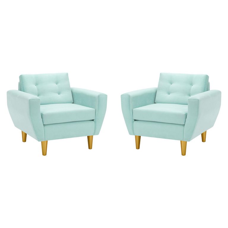 Set de 2 sillones 1 cuerpo BOTE 1C 95x80x83 cm Verde