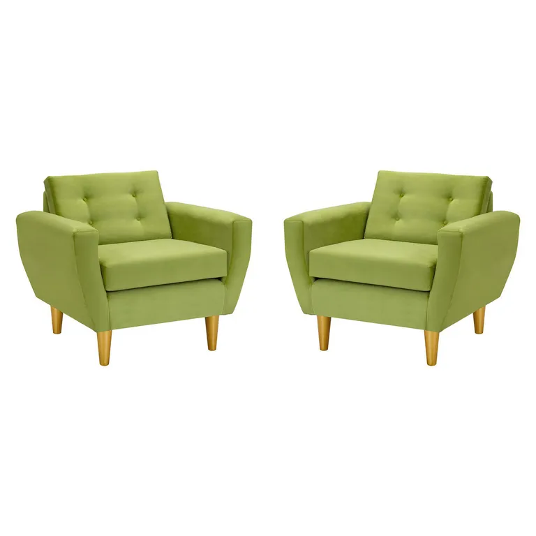 Set de 2 sillones 1 cuerpo BOTE 1C 95x80x83 cm Verde