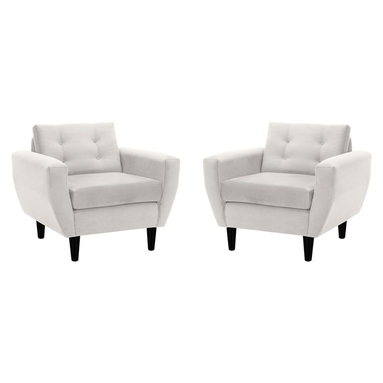 Set de 2 sillones 1 cuerpo BOTE 1C 95x80x83 cm Beige