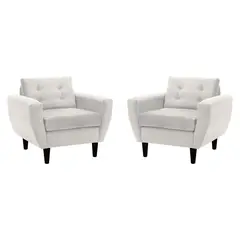 BODEVIR - Set de 2 sillones 1 cuerpo BOTE 1C 95x80x83 cm Beige