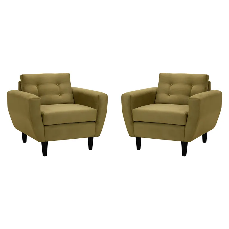 Set de 2 sillones 1 cuerpo BOTE 1C 95x80x83 cm Verde