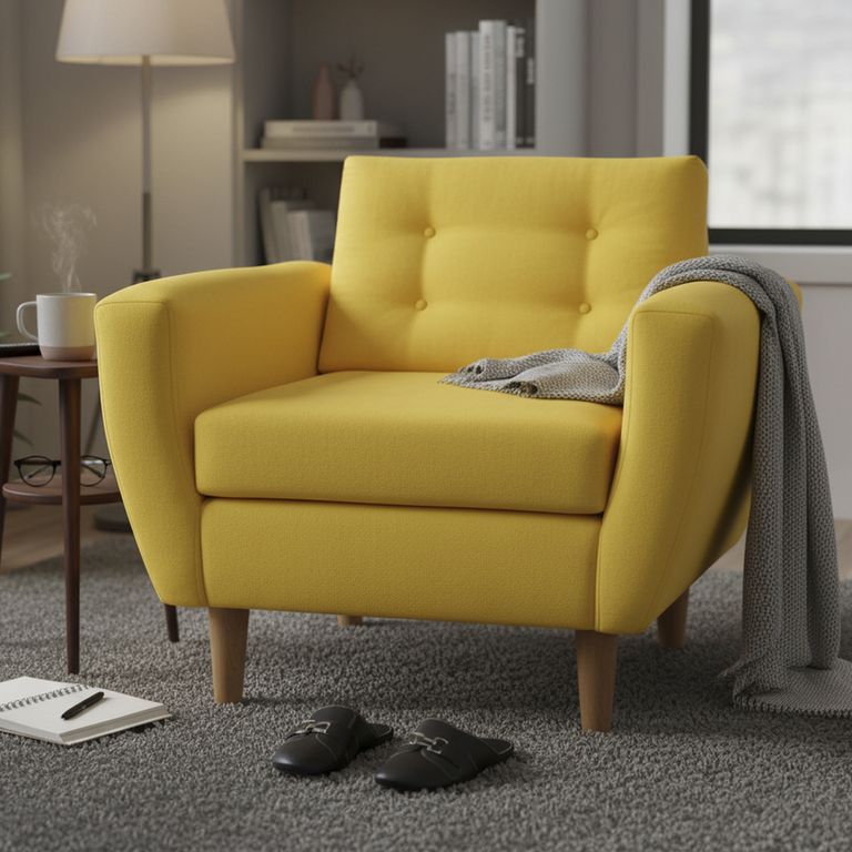 Sillón 1 cuerpo BOTE 1C 95x80x83 cm Amarillo
