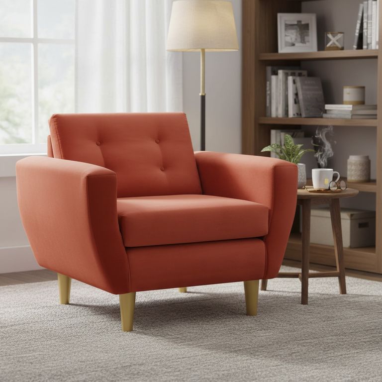 Sillón 1 cuerpo BOTE 1C 95x80x83 cm Naranjo