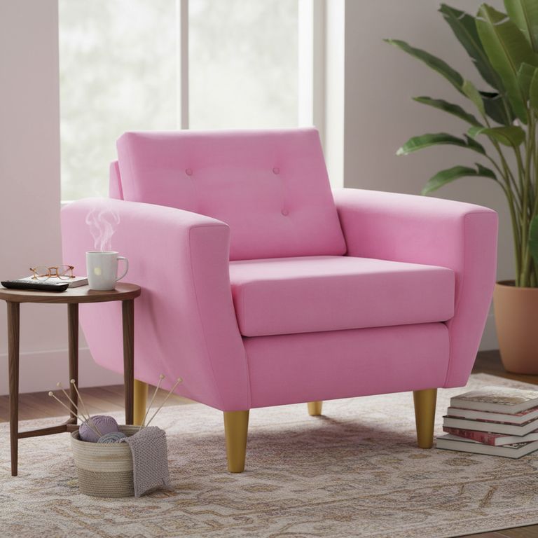 Sillón 1 cuerpo BOTE 1C 95x80x83 cm Rosado