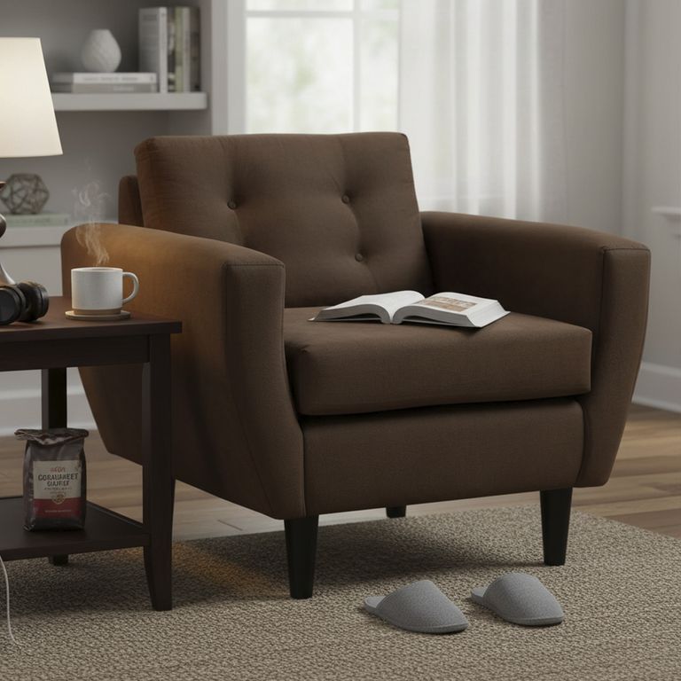 Sillón 1 cuerpo BOTE 1C 95x80x83 cm Café