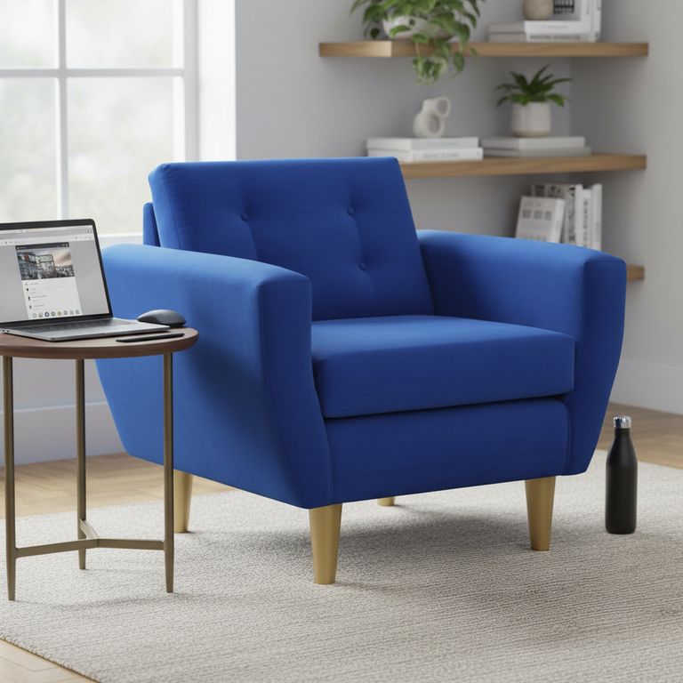 Sillón 1 cuerpo BOTE 1C 95x80x83 cm Azul