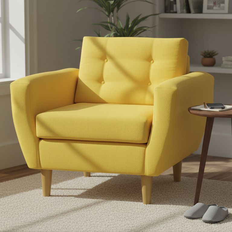 Sillón 1 cuerpo BOTE 1C 95x80x83 cm Amarillo