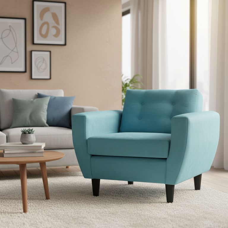 Sillón 1 cuerpo BOTE 1C 95x80x83 cm Azul