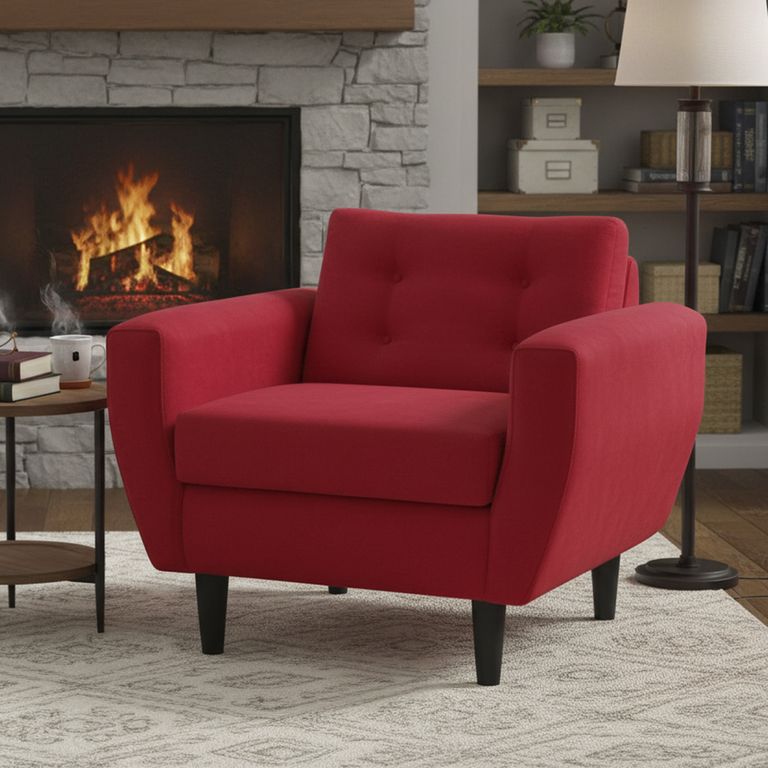 Sillón 1 cuerpo BOTE 1C 95x80x83 cm Rojo