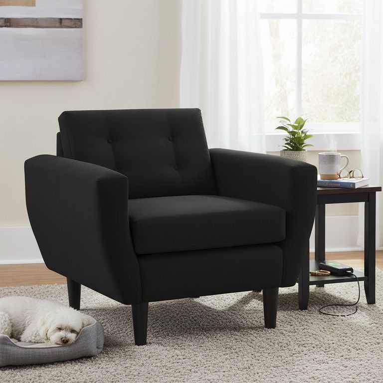 Sillón 1 cuerpo BOTE 1C 95x80x83 cm Negro