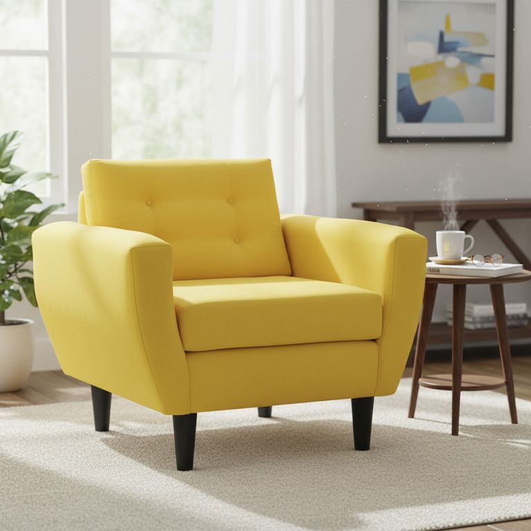 Sillón 1 cuerpo BOTE 1C 95x80x83 cm Amarillo