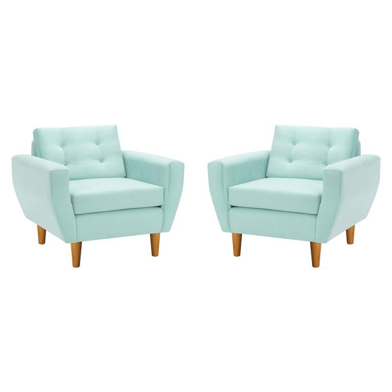 Set de 2 sillones 1 cuerpo BOTE 1C 95x80x83 cm Verde