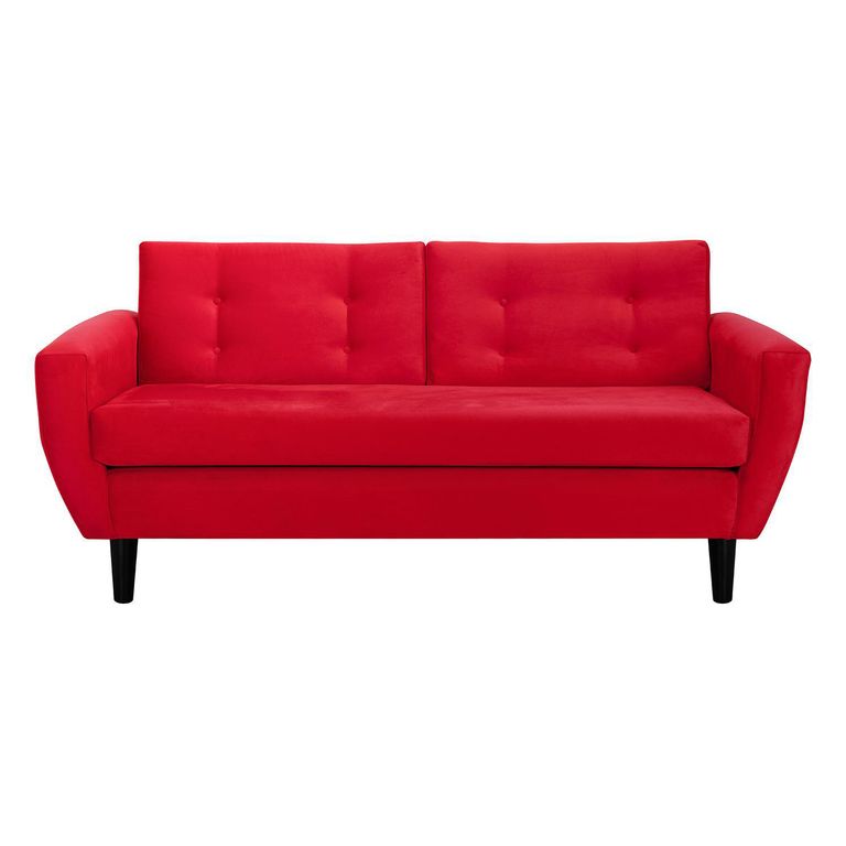 Sofá 3 cuerpos BOTE 3C 185x80x83 cm Rojo