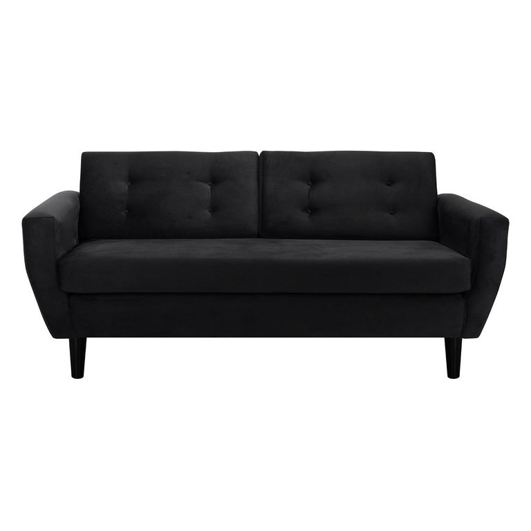 Sofá 3 cuerpos BOTE 3C 185x80x83 cm Negro