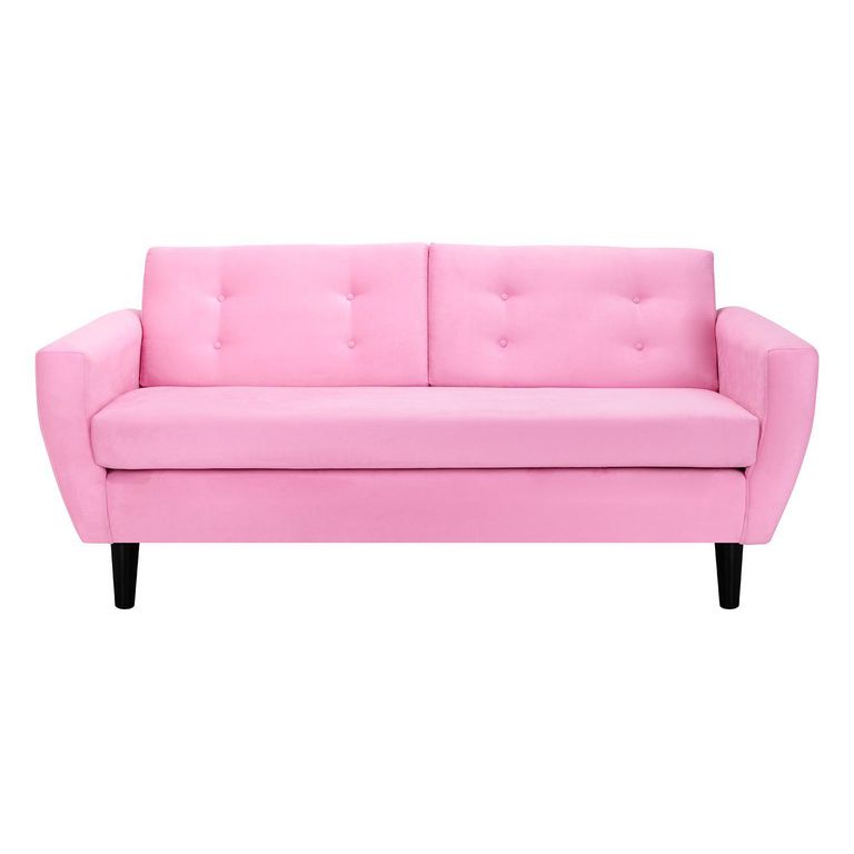 Sofá 3 cuerpos BOTE 3C 185x80x83 cm Rosado
