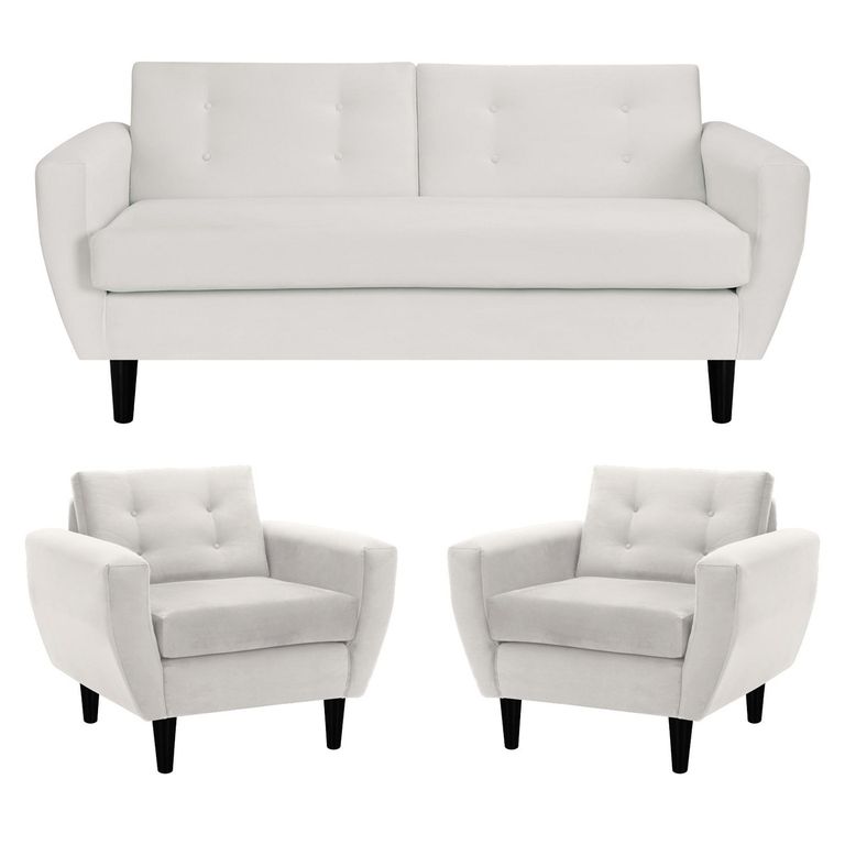 Living 3 cuerpos Bote 185x80x83 cm Beige
