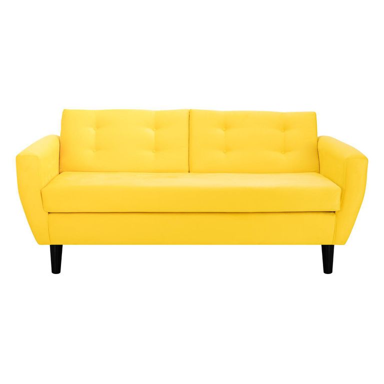 Sofá 3 cuerpos BOTE 3C 185x80x83 cm Amarillo