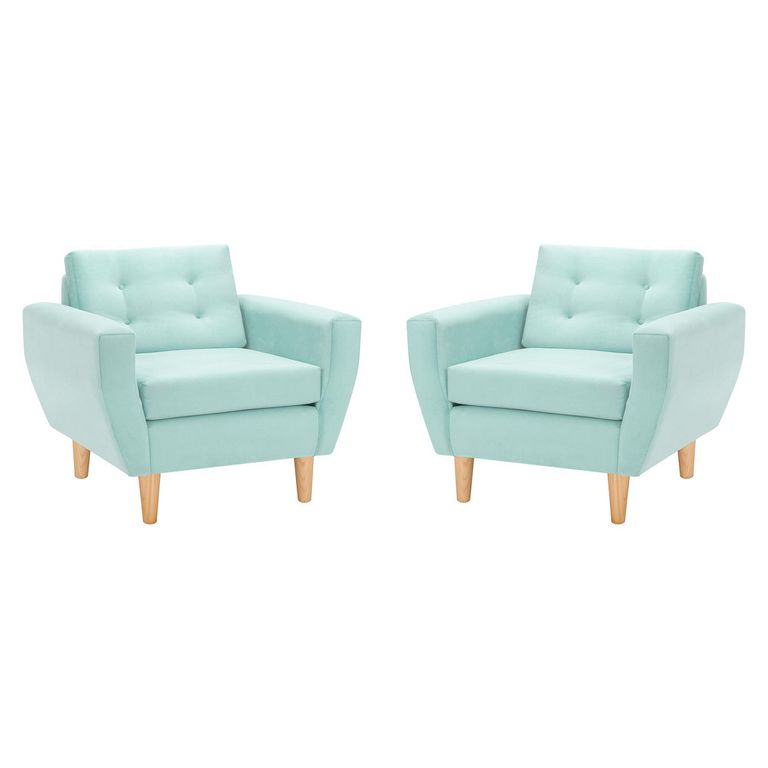 Set de 2 sillones 1 cuerpo BOTE 1C 95x80x83 cm Verde