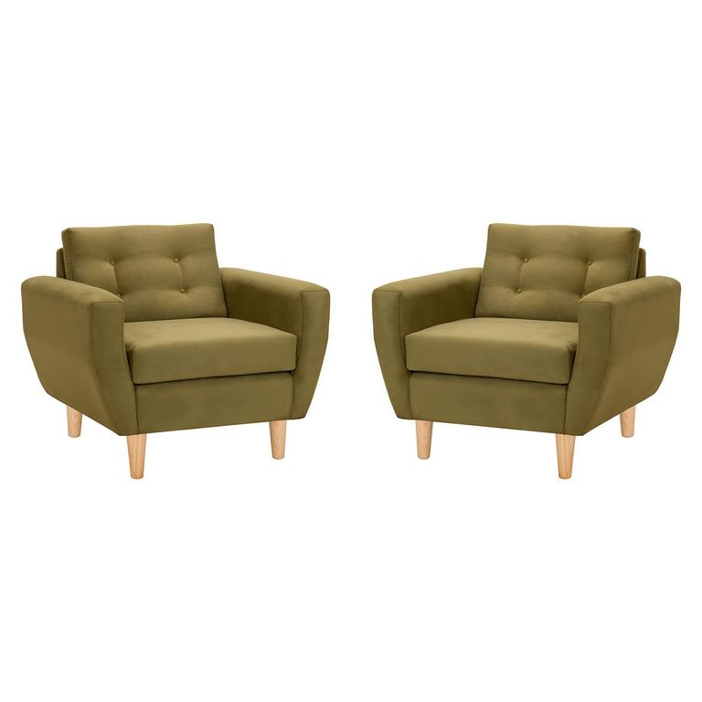 Set de 2 sillones 1 cuerpo BOTE 1C 95x80x83 cm Verde