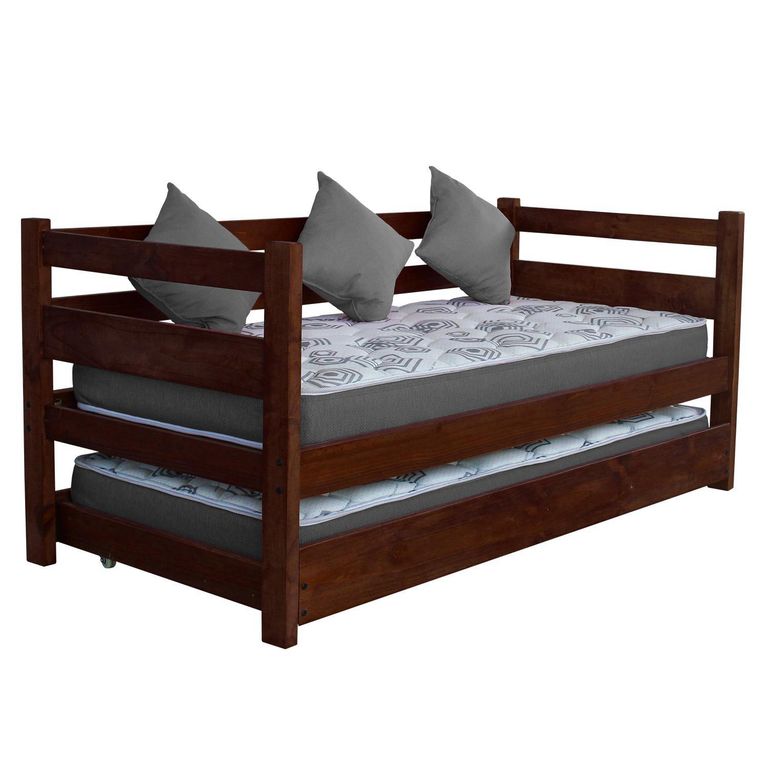 JUST HOME COLLECTION Cama Petrohue 1 plaza Café