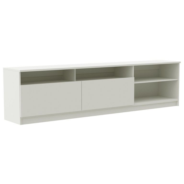 Rack 70 " 2 Puertas 2 Repisas Blanco 180x47x32 cm