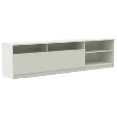 STANFORD - Rack 70 " 2 Puertas 2 Repisas Blanco 180x47x32 cm