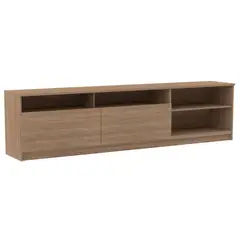 STANFORD - Rack 70 " 2 Puertas 2 Repisas Nogal 180x47x32 cm
