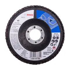 BOSCH - Disco flap 115 mm, grano 40