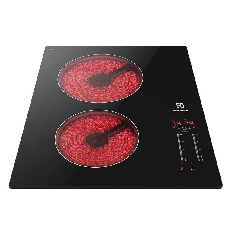 Encimera Vitrocerámica 2 Platos Negro VE3ST