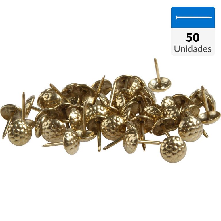Clavo tapicero 10 mm 50 unidades bronce