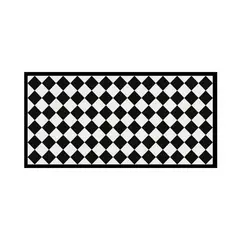 DAVANTI - Alfombra Cocina Classc Check 60x120 cm PVC Estampado