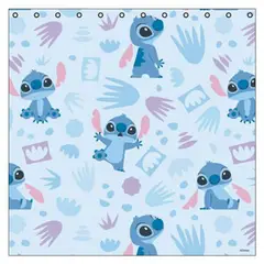 DISNEY - Cortina De baño 180x180 cm Celeste