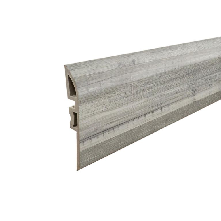 Cubrejunta Reductor PVC 2mt x 45mm Gris Absoluto