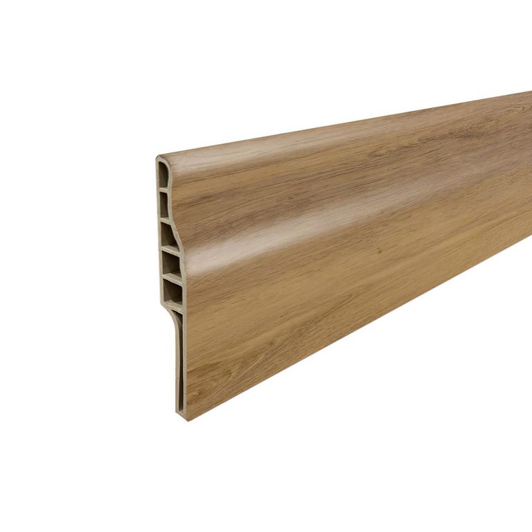 HOGA - Guardapolvo PVC 2mt x 90mm Castaño | Ofertitas