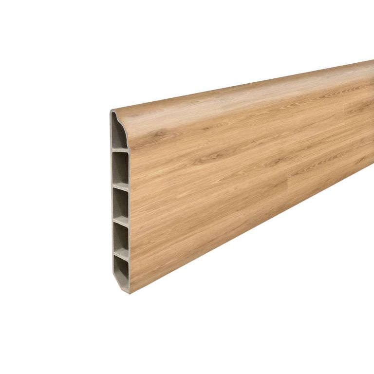 Guardapolvo PVC 2mt x 80mm Roble Suave