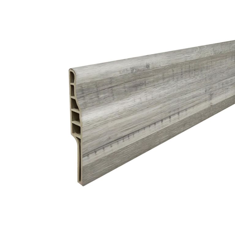 Guardapolvo PVC 2mt x 90mm Gris Absoluto