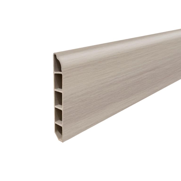 Guardapolvo PVC 2mt x 80mm Blanco