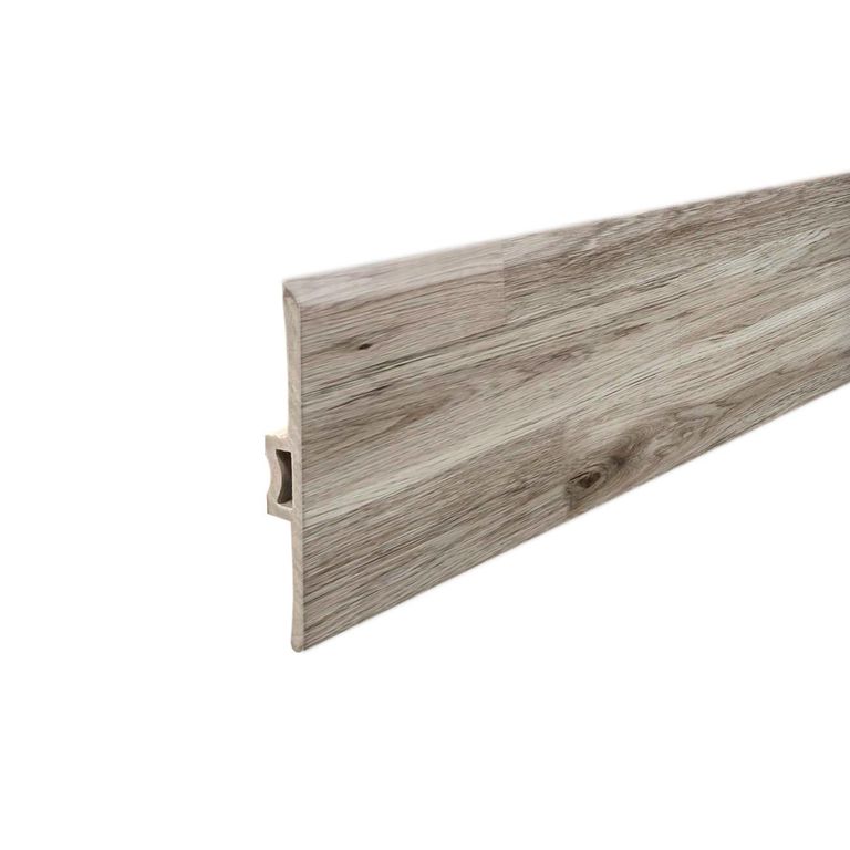 Moldura T PVC 2mt x 45mm Rústico Haya